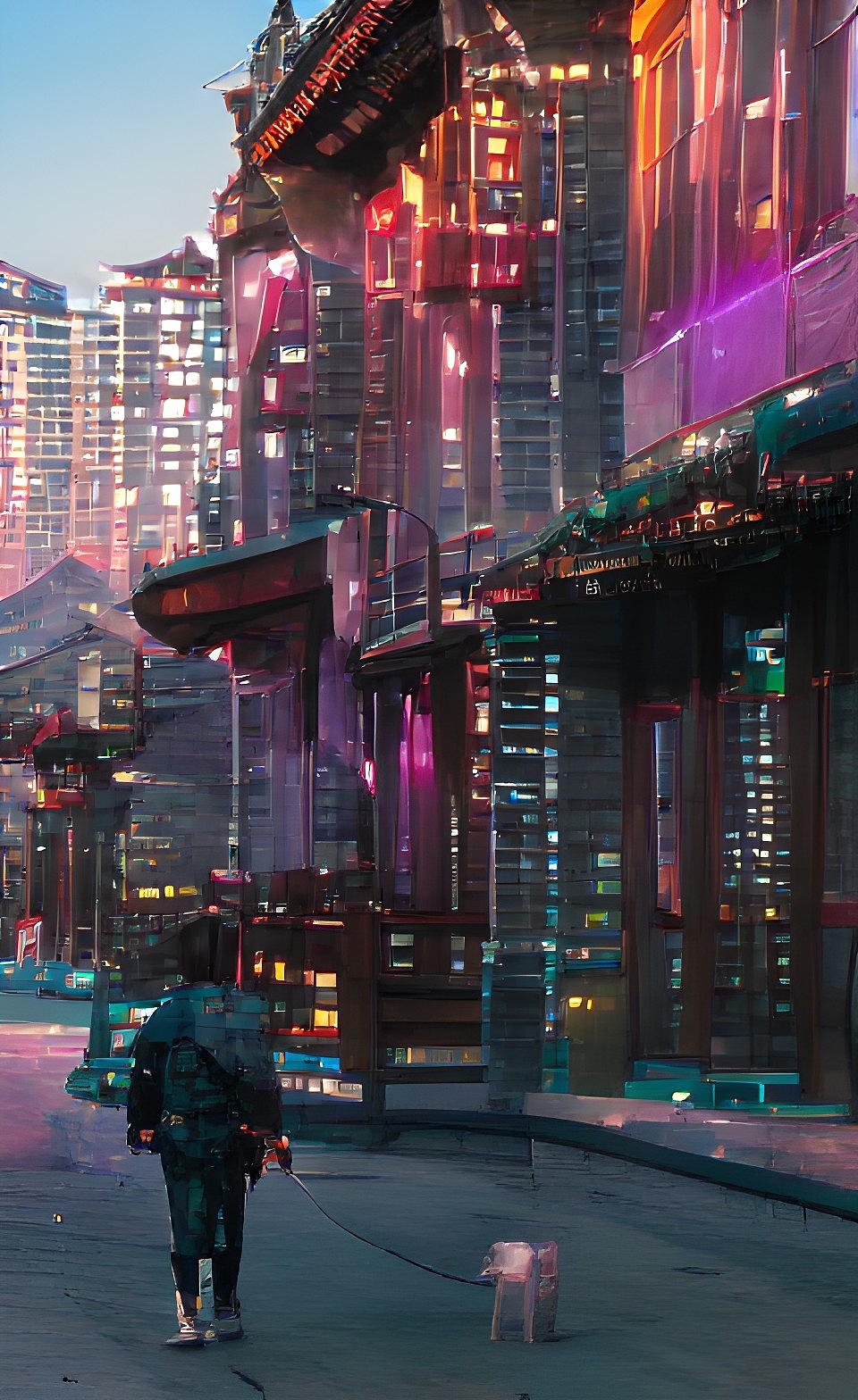 赛博朋克风的临沂（图ZMjk3OTg1NjA0） - 环境/建筑摄影 - 站酷设计师先森WANG原创素材 - 站酷ZCOOL