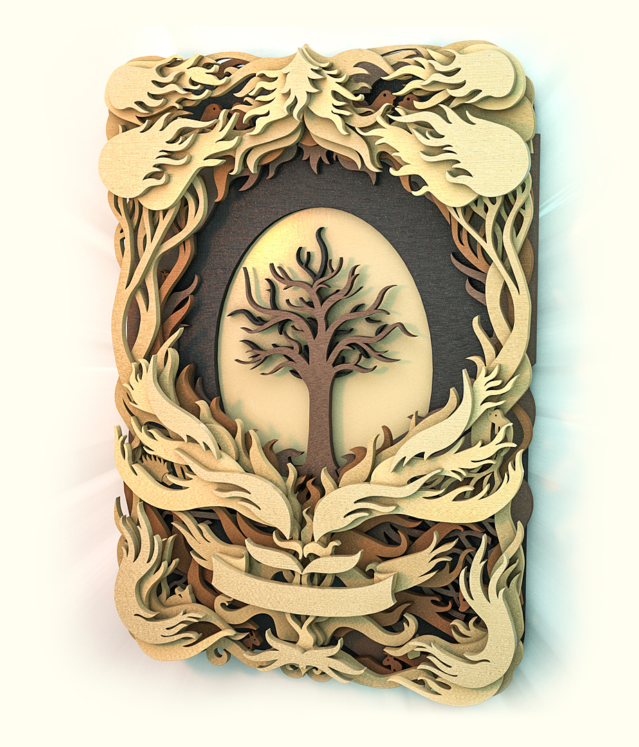 纸雕C4D建模（图ZNTUwNzE5MjA=） - 其他三维 - 站酷设计师树鱼品牌设计原创素材 - 站酷ZCOOL