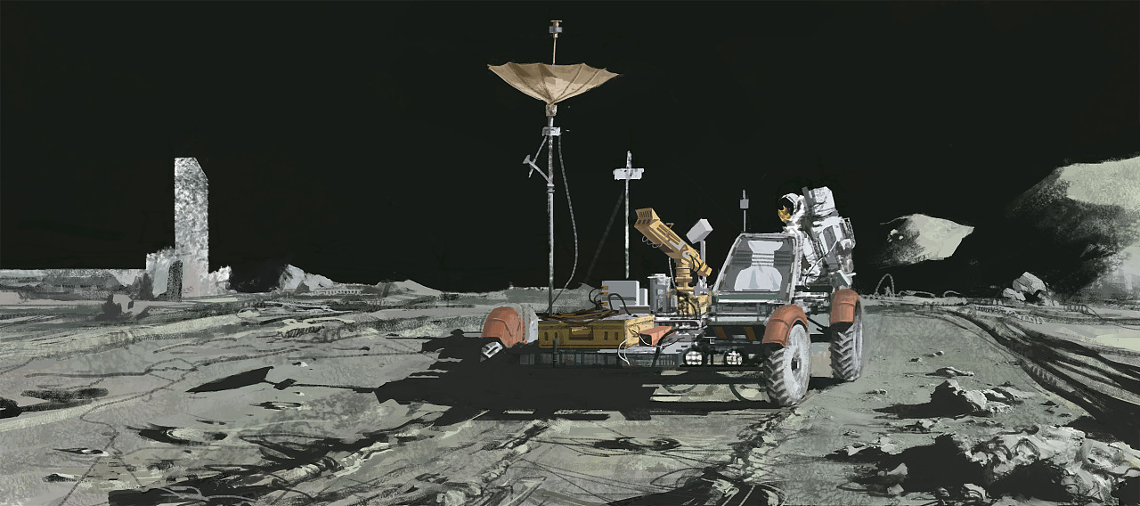 中秋的月球|插画|概念设定|杨云骢_原创作品-站酷zcool