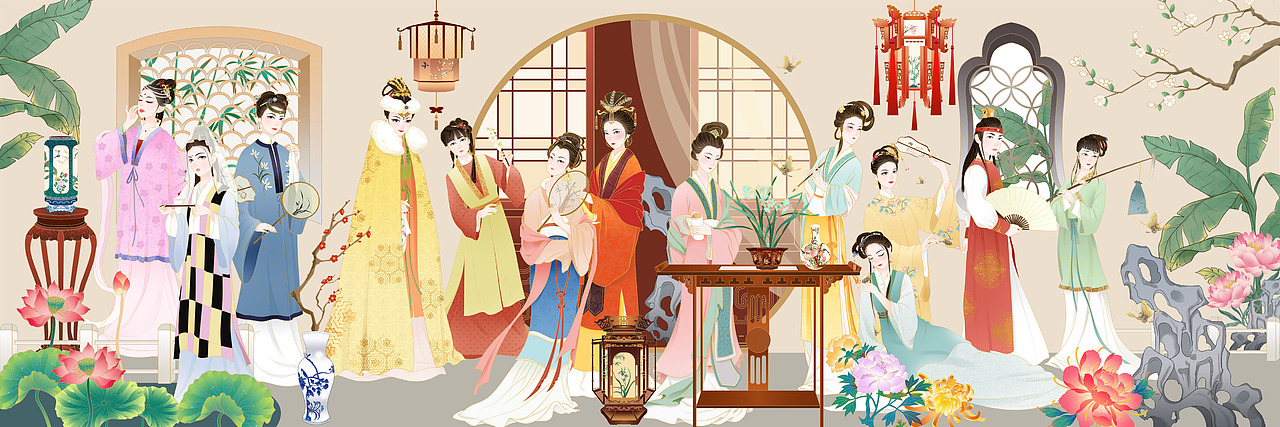 上海大观园·十二钗（图ZMzAyMTE2NzMy） - 场景 - 站酷设计师羚佳设计原创素材 - 站酷ZCOOL