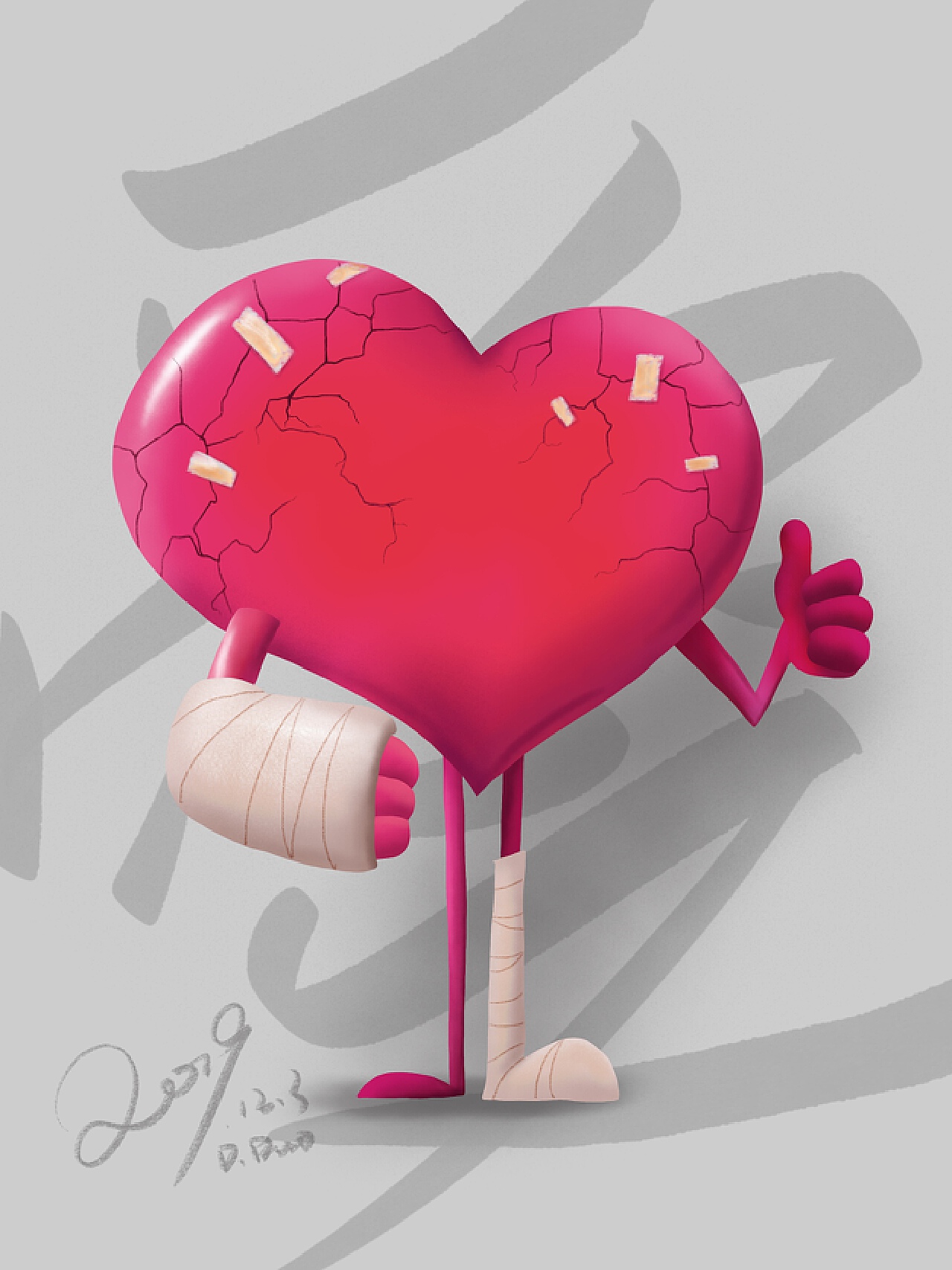 壁纸1024×768受伤的心 爱情主题CG设计壁纸壁纸,爱的心-爱情主题CG设计壁纸壁纸图片-插画壁纸-插画图片素材-桌面壁纸