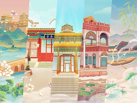 风景插画集回顾(个人主页-ZNTY4ODUwMTY=) - 商业插画 - 站酷设计师婳雨阁x原创素材 - 站酷ZCOOL