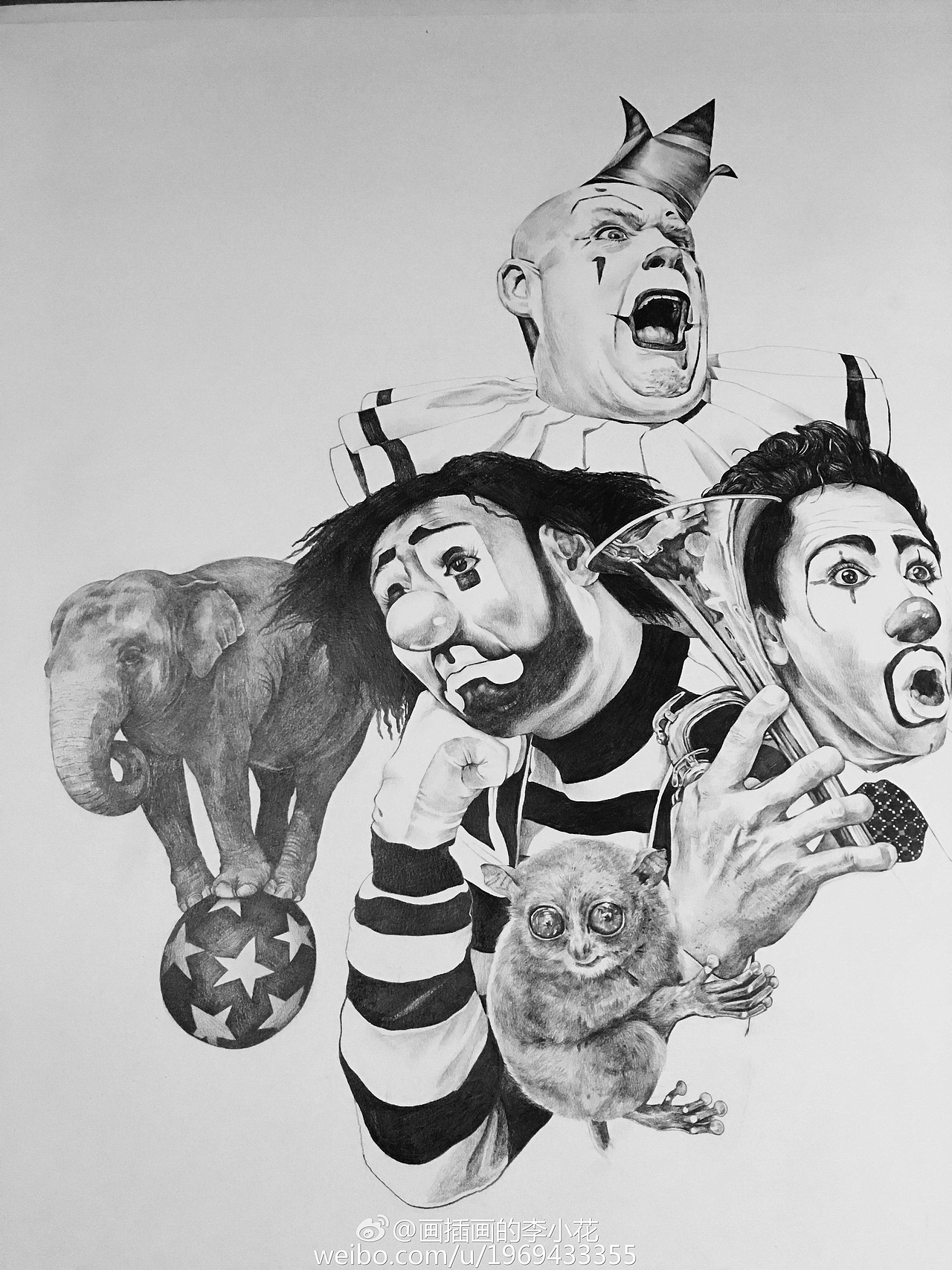 《人生马戏团》-壹（图ZNTA1MDEyMTI=） - 艺术插画 - 站酷设计师画插画的李小花原创素材 - 站酷ZCOOL