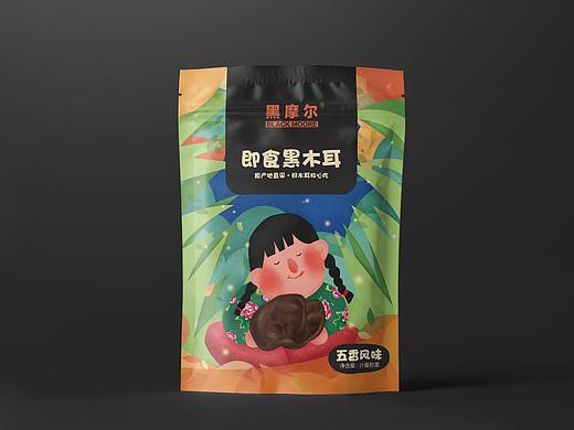 黑摩尔即食木耳包装设计（休闲食品）