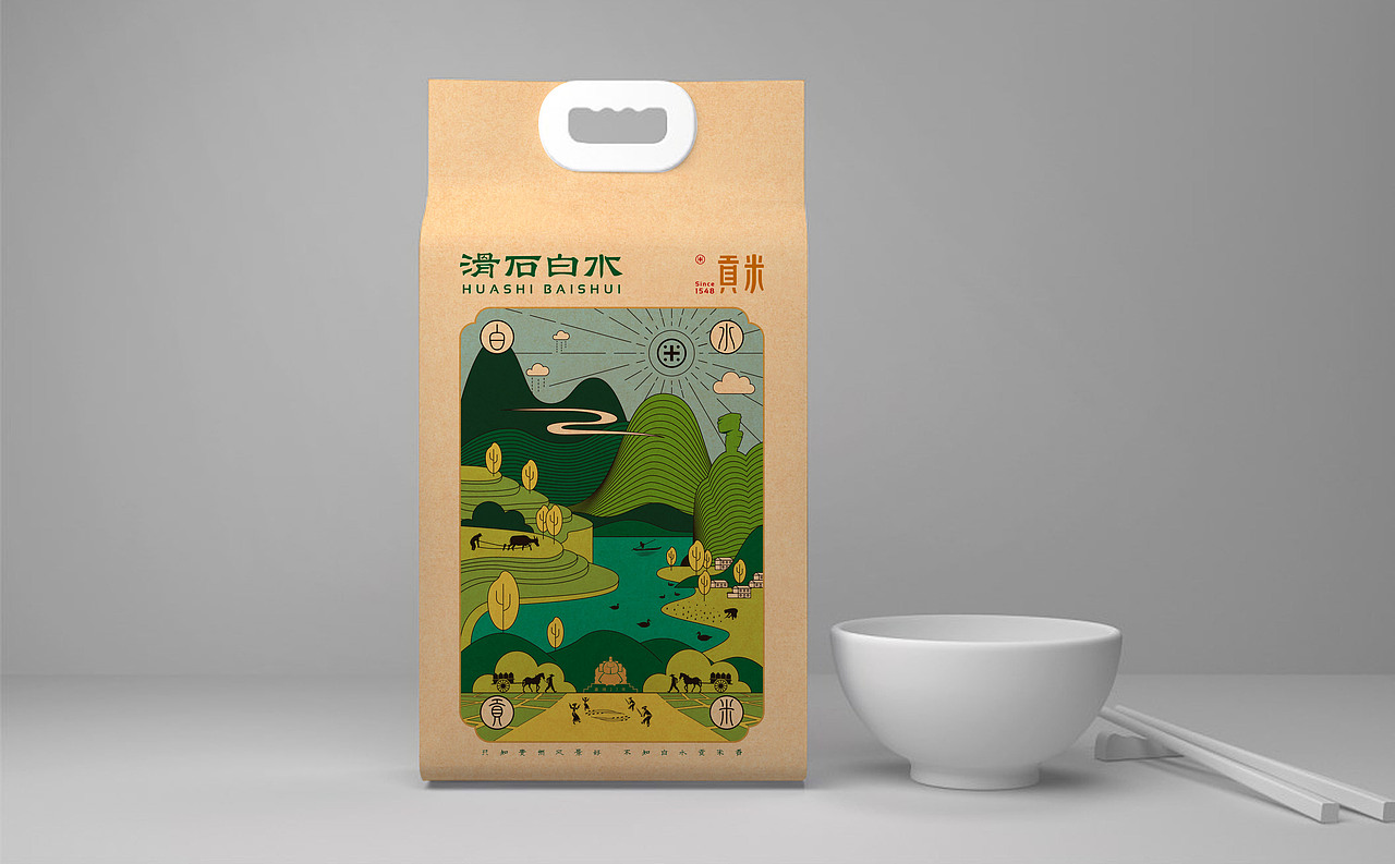 大米食品包装设计 × 枫桥设计(图ZMjQ1Mzg3MDMy) - 包装 - 站酷设计师枫桥包装设计原创素材 - 站酷ZCOOL