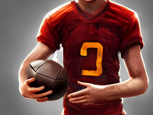 #AI创作实验室#双手抱着足球的男孩