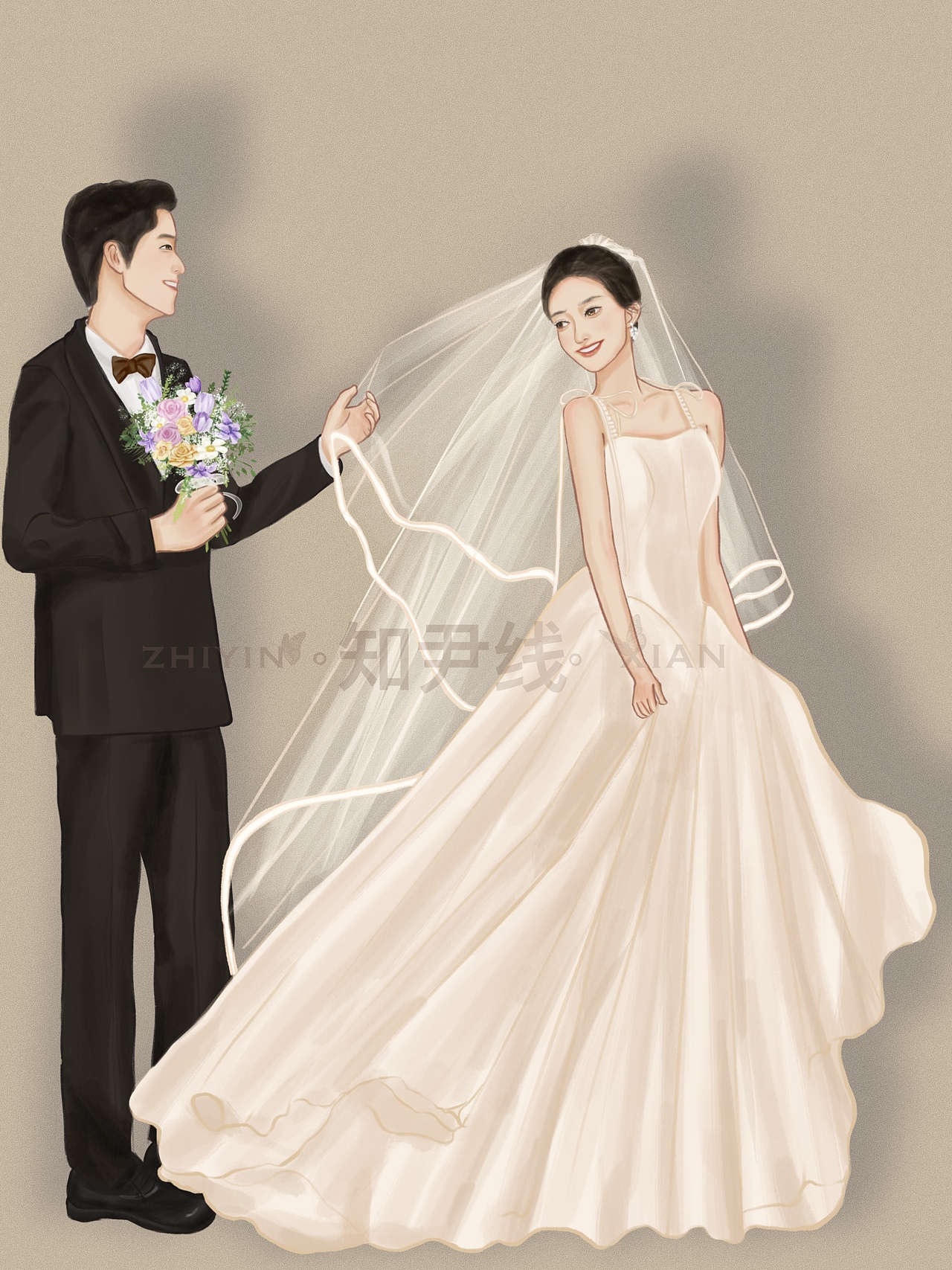 小清新婚礼请柬（图ZMzMyMTMyNTIw） - 创作习作 - 站酷设计师知尹线原创素材 - 站酷ZCOOL