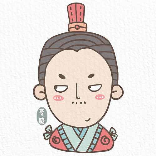 原创简笔画古风头像