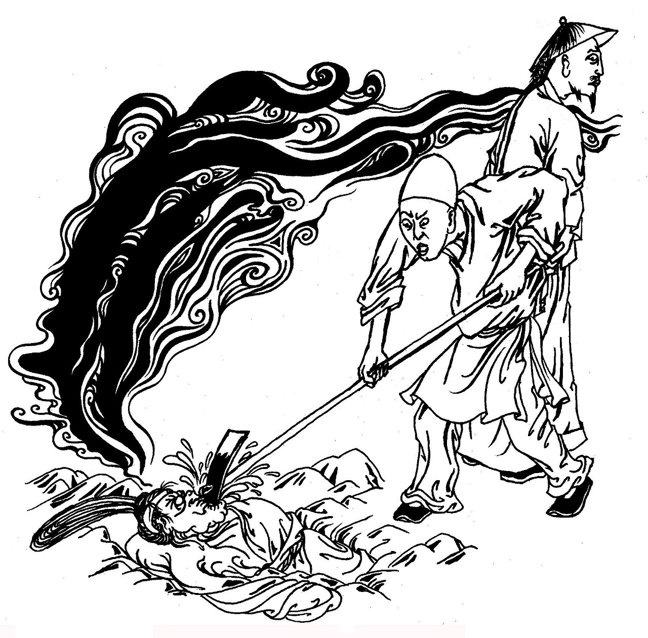 故事插图-聊斋志异-喷水