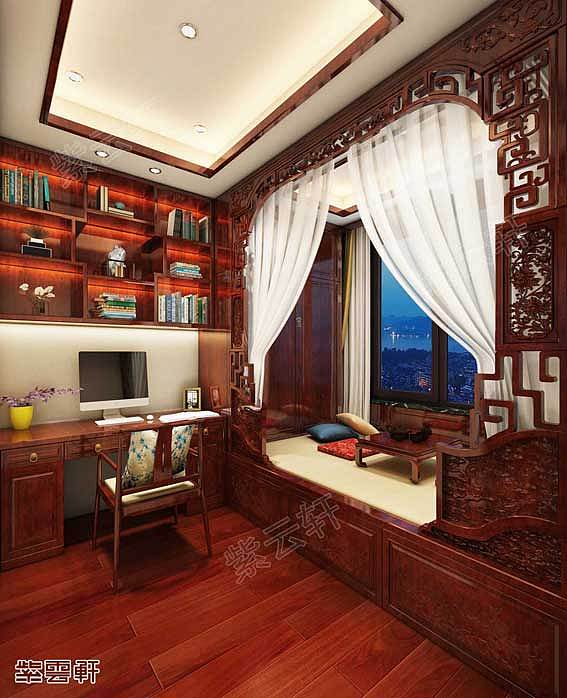 暖阁中式装修效果图紫云轩