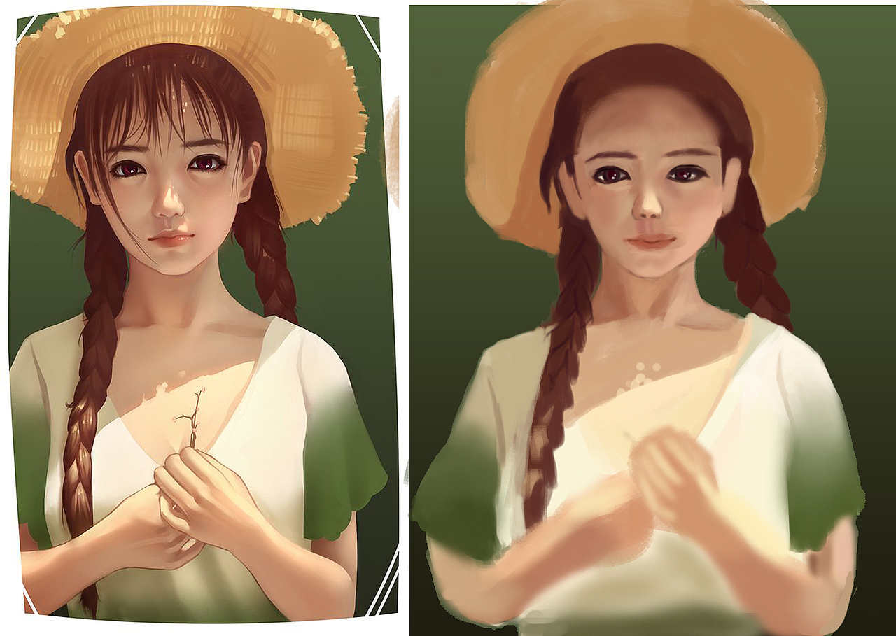 人物手绘临摹（图ZOTEwODQxMDQ=） - 创作习作 - 站酷设计师Lucille娟原创素材 - 站酷ZCOOL
