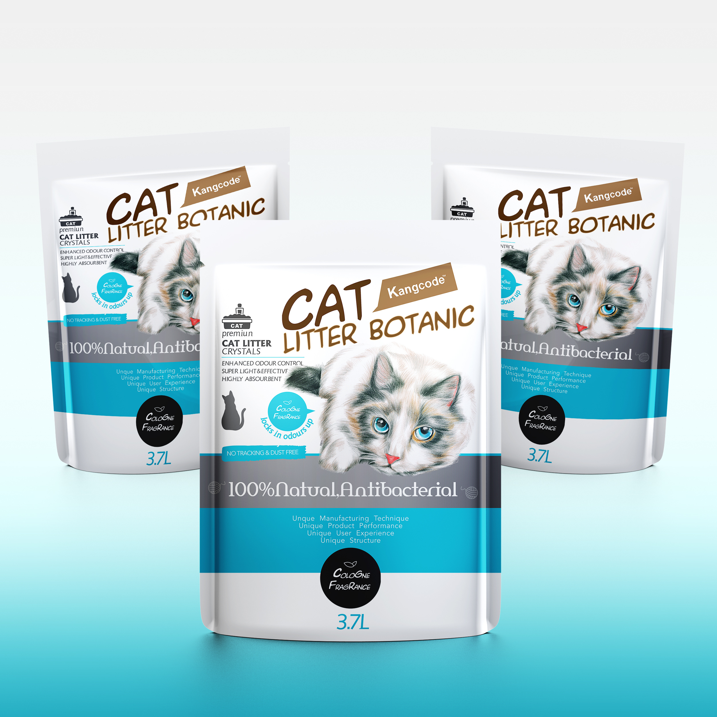 为客户设计的一款手绘猫砂包装|平面|包装|创优品牌设计 - 原创作品 -