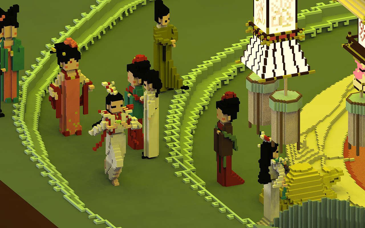 Magicavoxel-仙剑客栈-香蜜沉沉烬如霜-妖猫传（图ZMTMwNjQ1MDg4） - 其他三维 - 站酷设计师大明十四弟原创素材 - 站酷ZCOOL