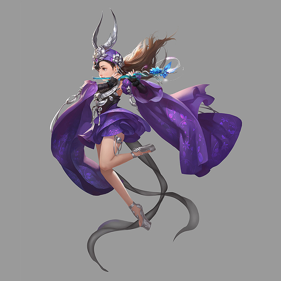 给剑侠情缘手游画的几个妹子