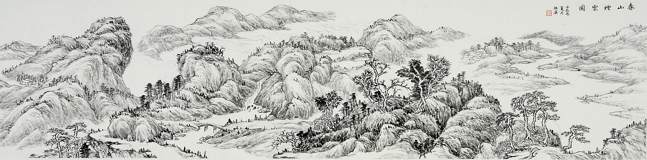 老师张胜英山水画（图ZMTM4MzY0Mjgw） - 绘画 - 站酷设计师阻尼原创素材 - 站酷ZCOOL