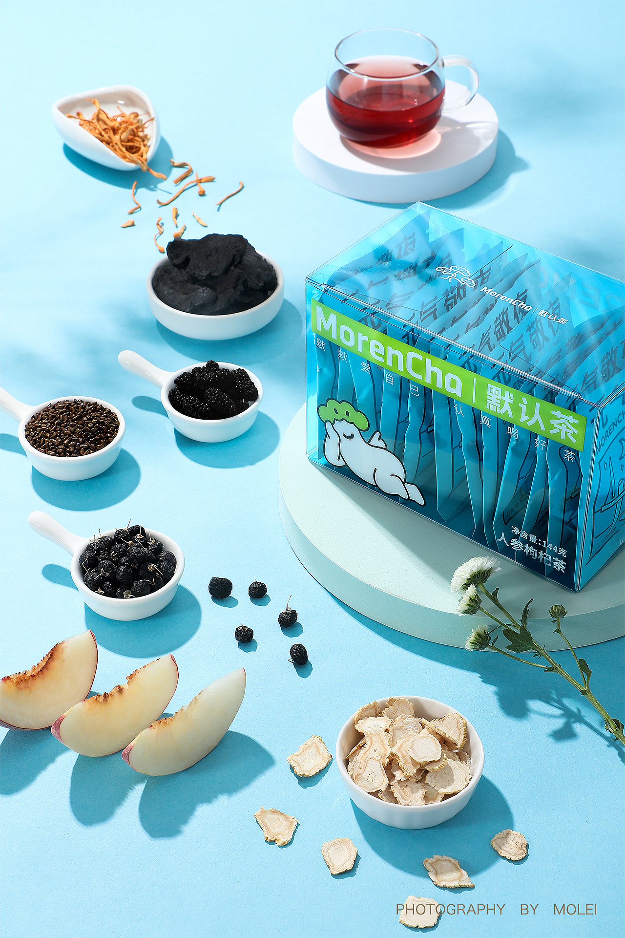 【默认茶】养生茶|花茶|功能茶（图ZMjkwMDgxNjE2） - 产品摄影 - 站酷设计师默雷Molei原创素材 - 站酷ZCOOL