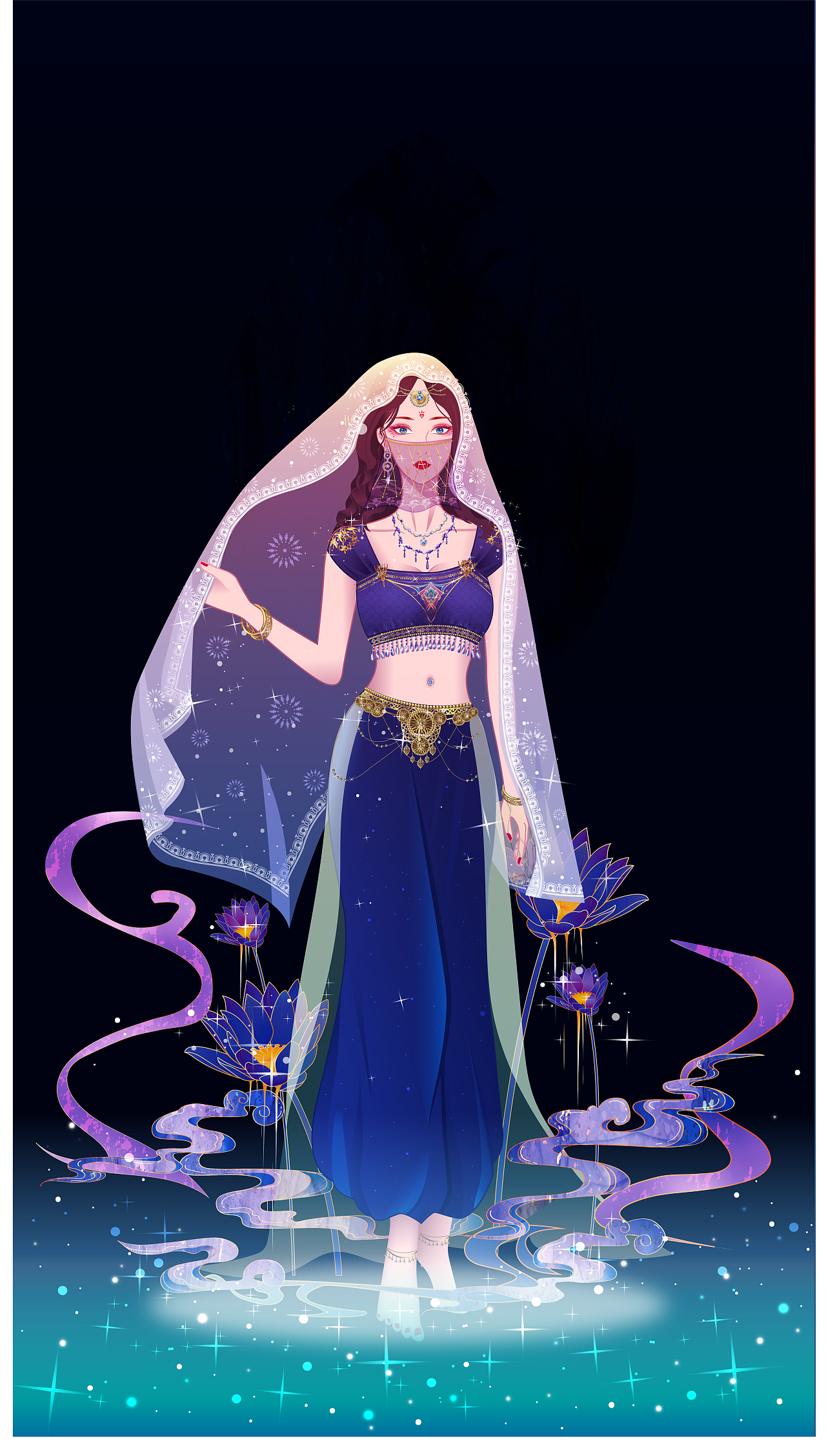 AI绘图 “来自西域的美人”