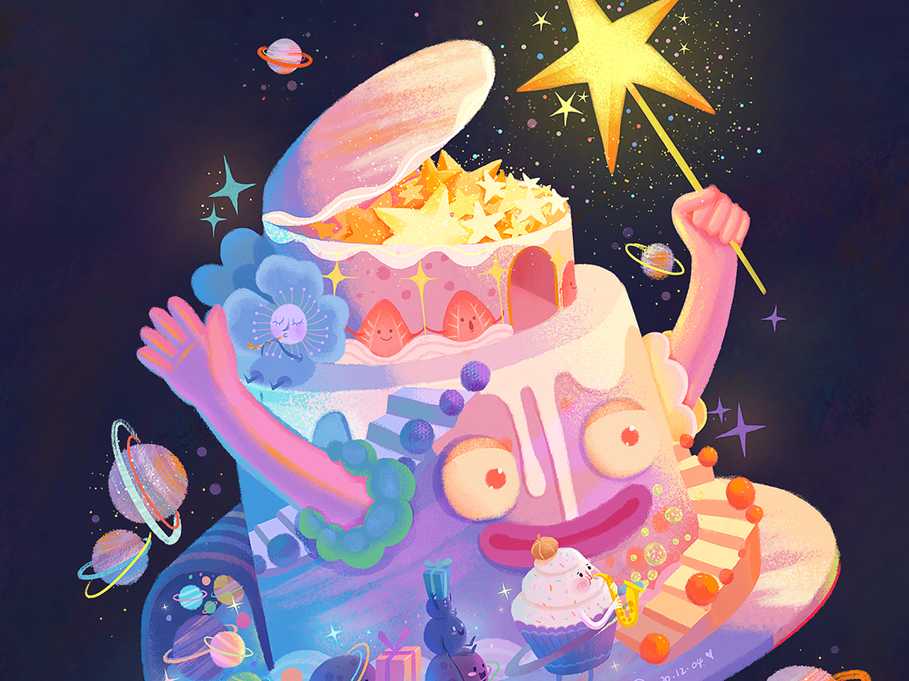 2020总结（图ZMjM5NjU1ODY4） - 创作习作 - 站酷设计师小鱼七七原创素材 - 站酷ZCOOL