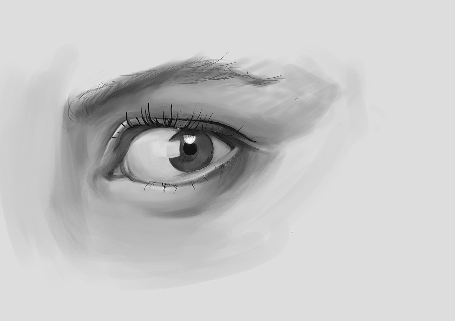 写实眼睛的练习