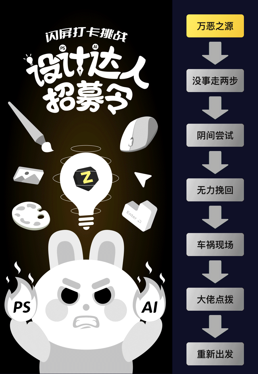 #绝活图师#创意闪屏打卡挑战#day3