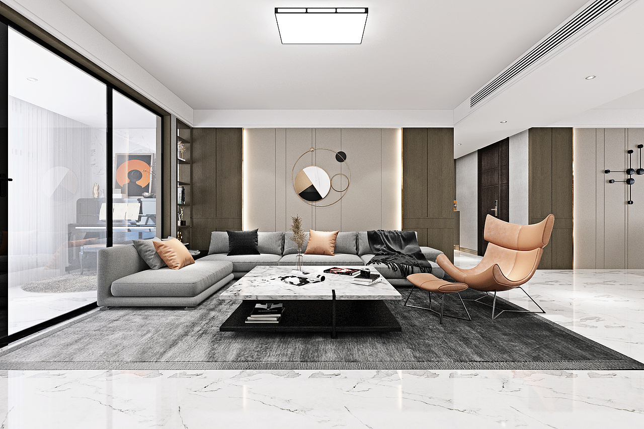 济宁瑞马大都会170平装修效果图