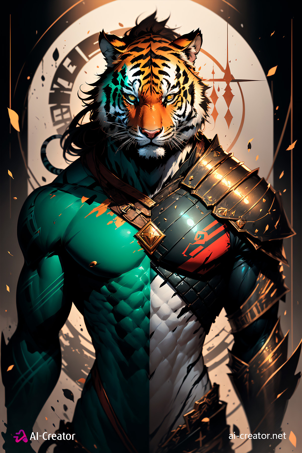 【AI绘画作品-135】虎虎生威