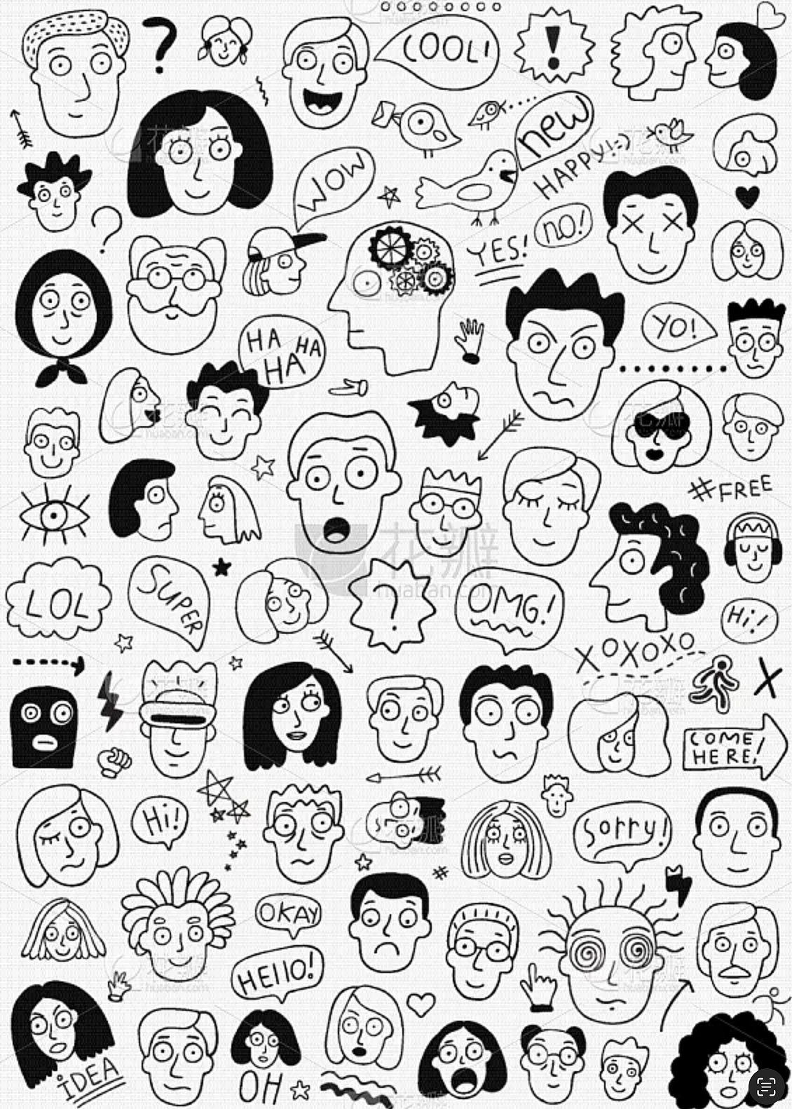 Q版人物动作参考/吉祥物设计/ip设计/卡通人物卡通形象（图ZMzI0MjQ0MTQw） - 包装 - 站酷设计师AUGIC原创素材 - 站酷ZCOOL