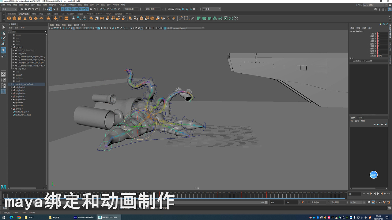MAYA绑定和动画制作