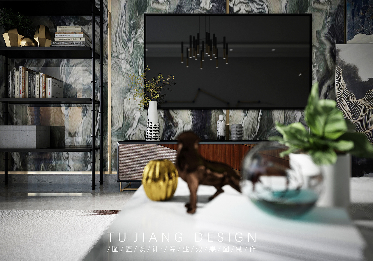 现代轻奢风格装饰一般都是使用现代软元素来装饰出来的