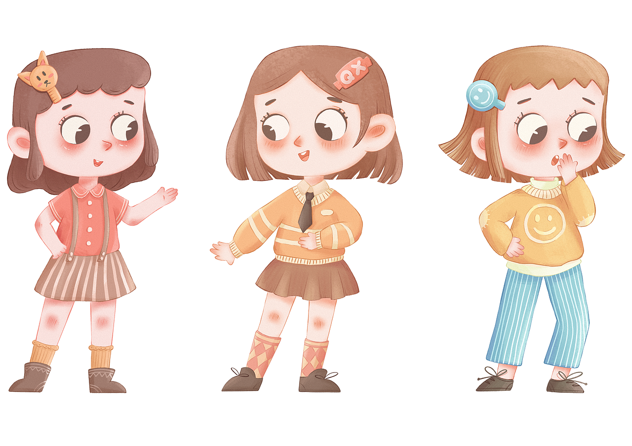 一些小人合集（图ZMzI1NDU0OTcy） - 儿童插画 - 站酷设计师柒夏1205原创素材 - 站酷ZCOOL