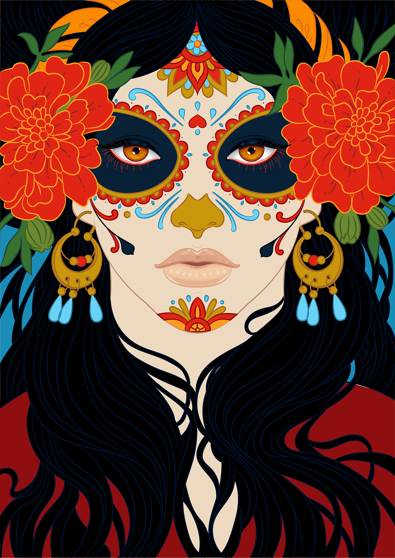 临摹—西班牙亡灵节