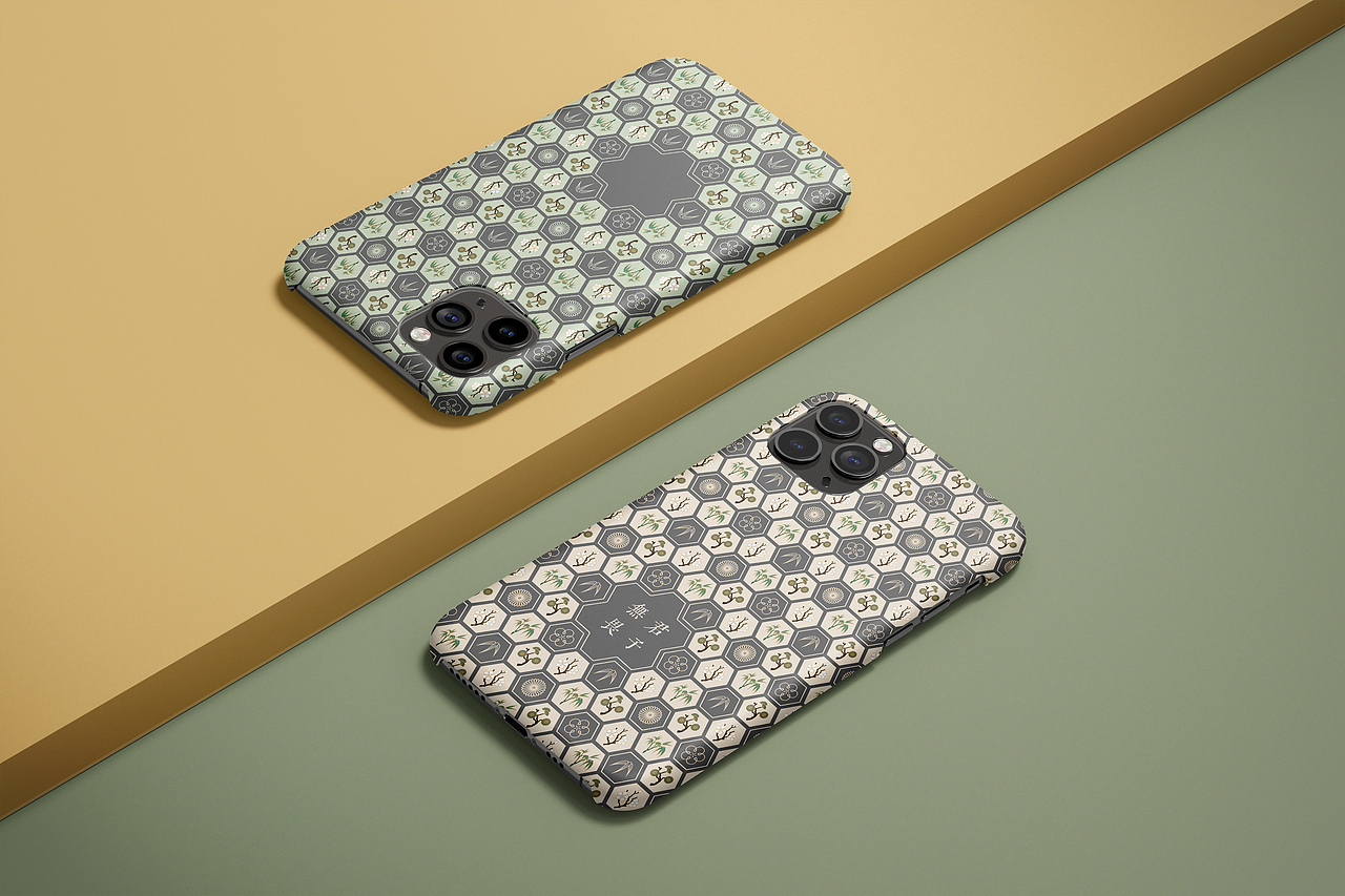 客定 | 兔衔灵芝奔月手机壳&岁寒三友松竹梅龟甲手机壳