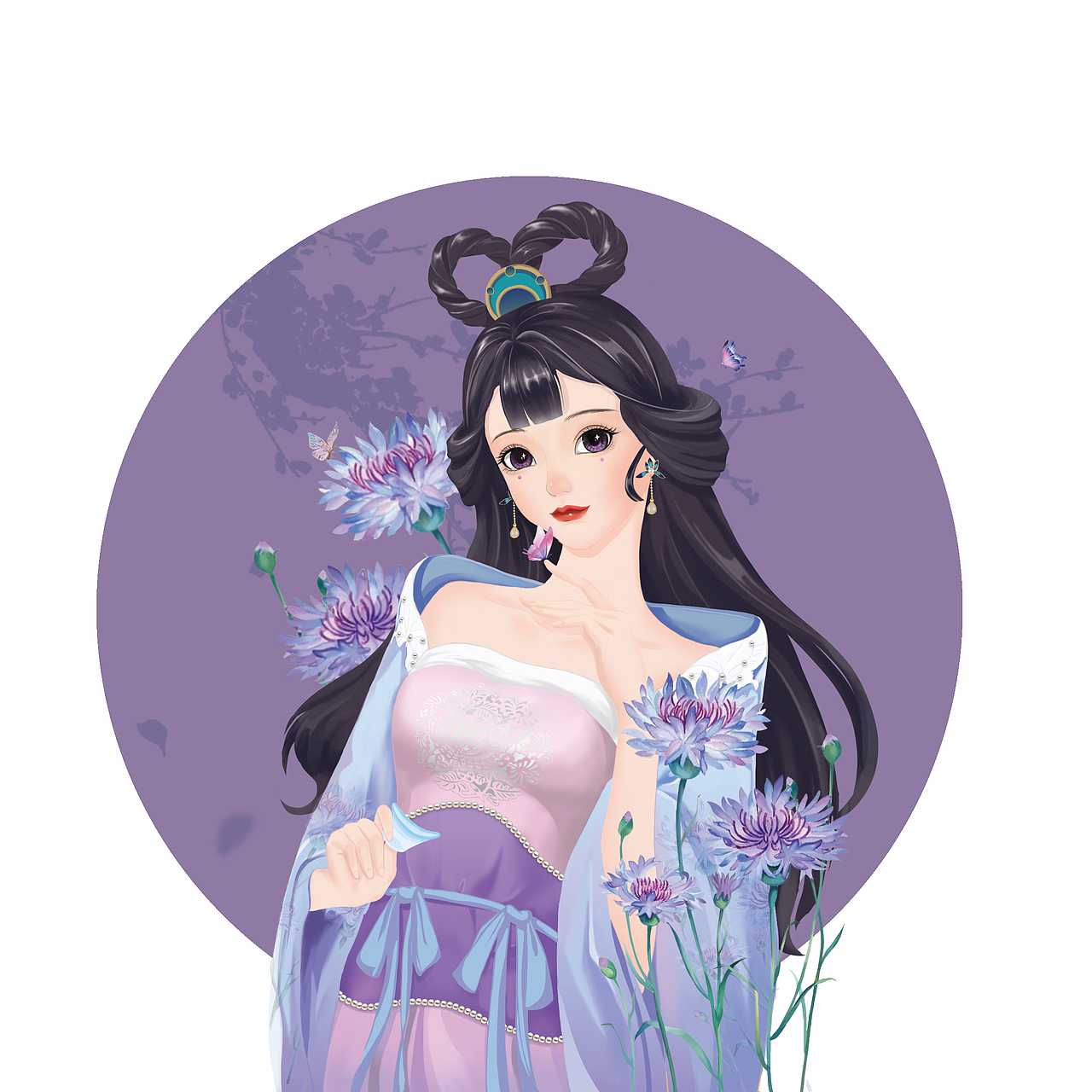 古风美人——洗眼液包装（仅供学习交流，已商用）（图ZMzEwNjgwMzE2） - 商业插画 - 站酷设计师Aimee122原创素材 - 站酷ZCOOL