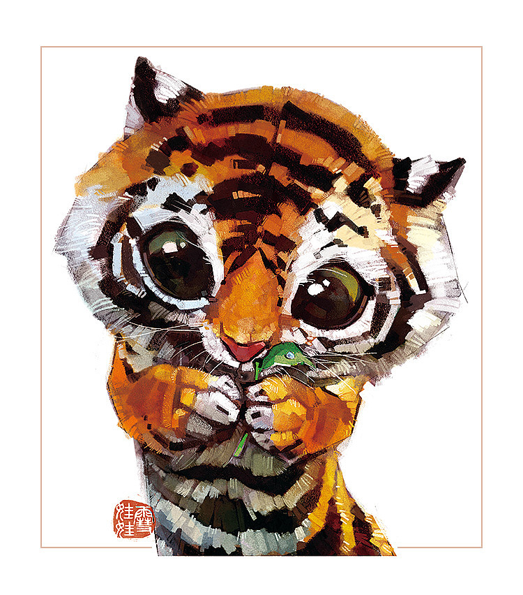 【雪娃娃萌宠】生肖虎.虎年.（图ZMjcxNDQ5NjUy） - 商业插画 - 站酷设计师雪娃娃童画原创素材 - 站酷ZCOOL