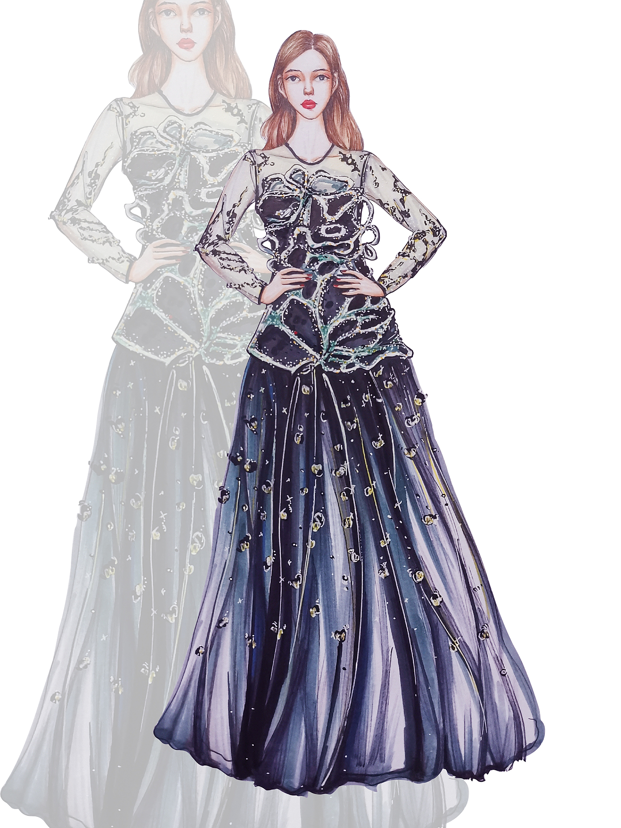 服装设计手绘稿