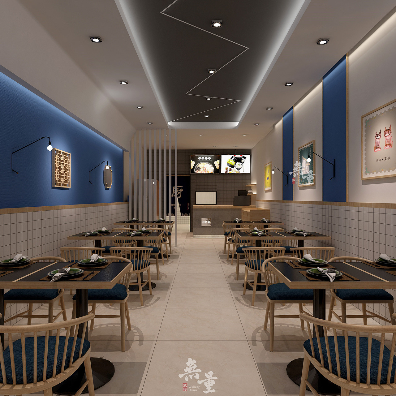 陕西专业米线店装修设计