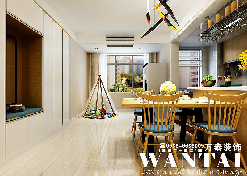 泰安装修公司|长城一品145m²北欧装修效果图—马敏东