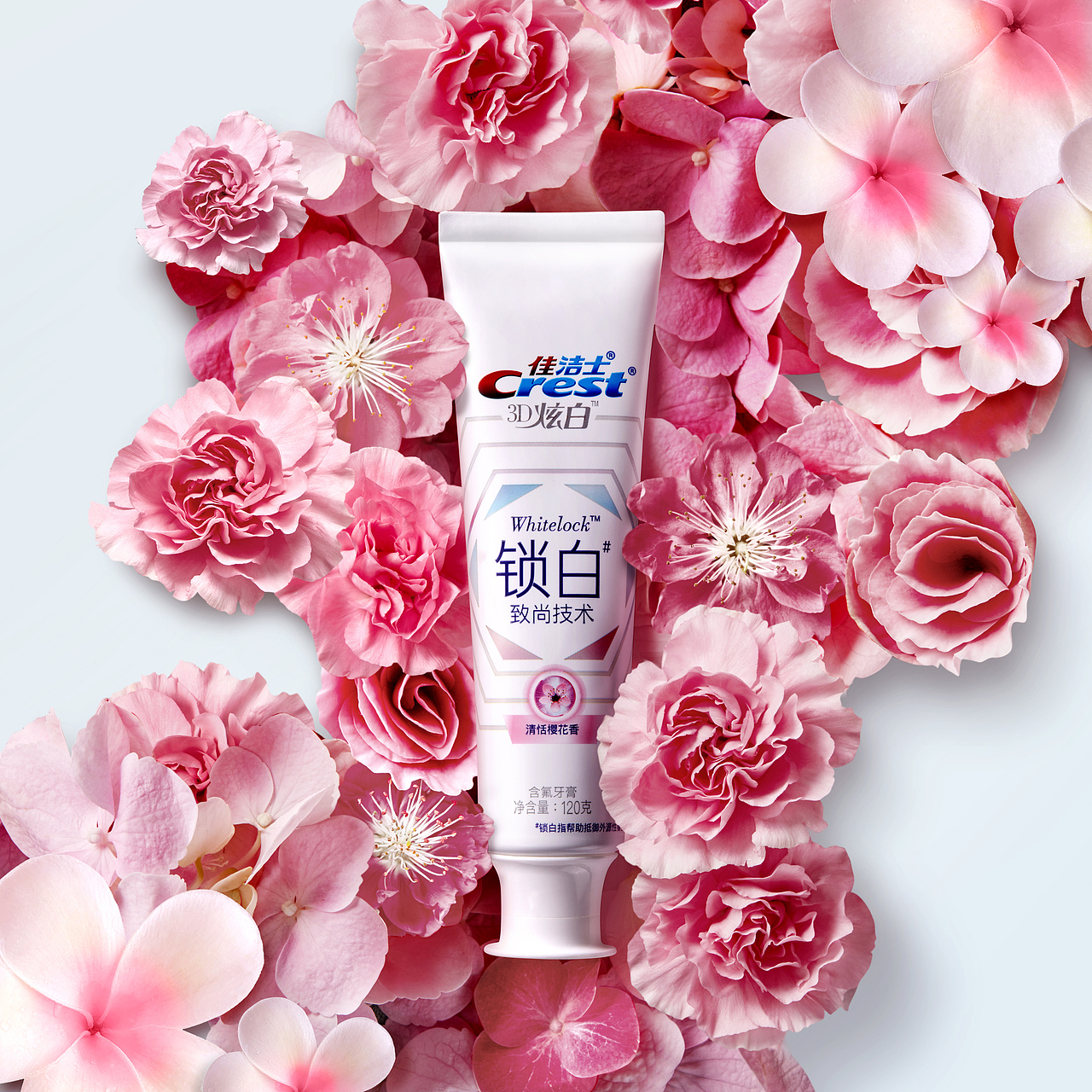 佳洁士全新上市的产品宣传图