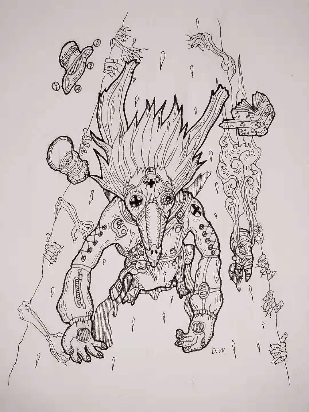 疫情中的鸟嘴医生(练习)