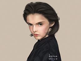 手繪練習(xí)-CG人物頭像