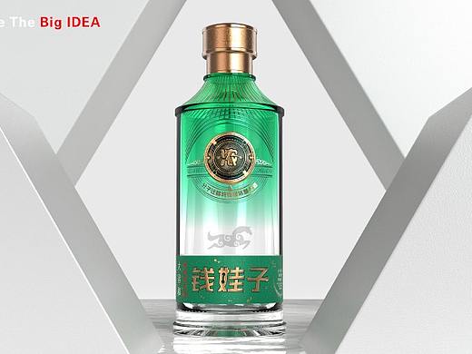 现代时尚风格白酒包装设计-黑马大创意设计
