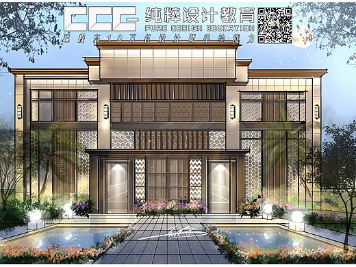 纯粹教育 学生景观建筑手绘作品（指导老师：劳彩媚）