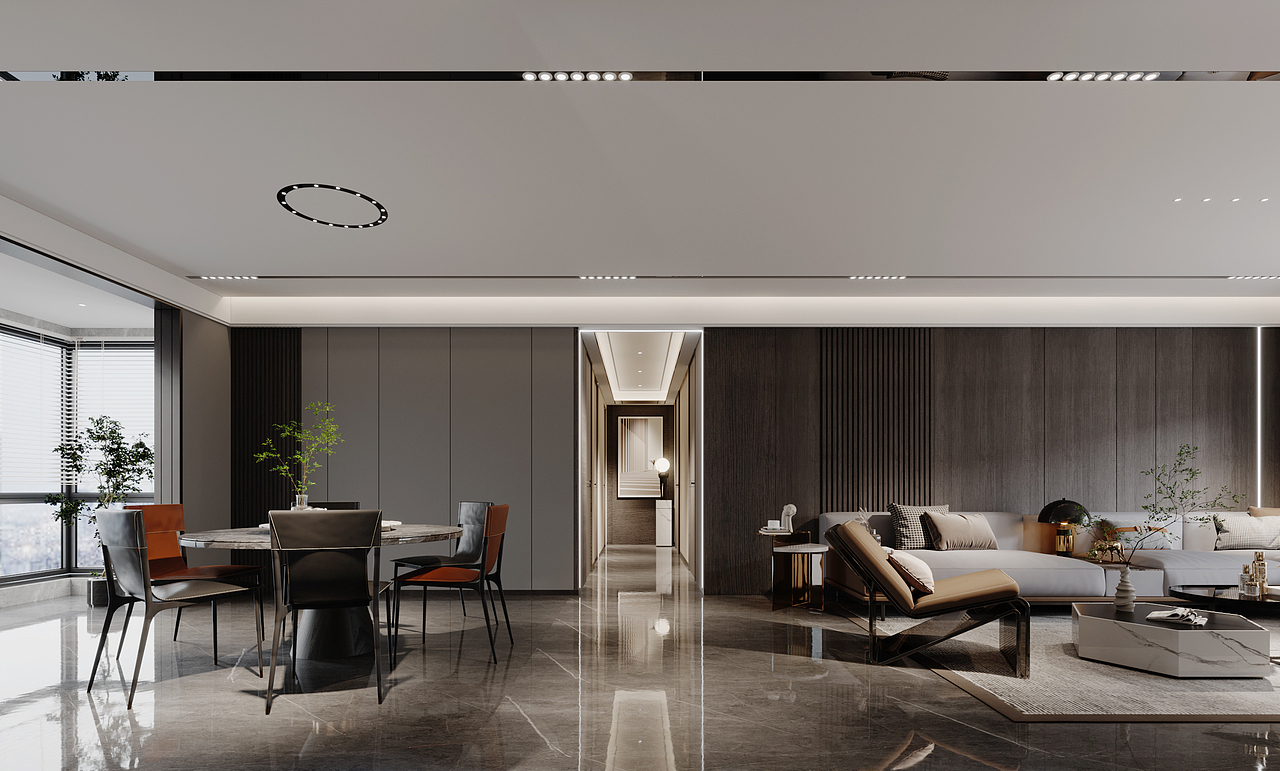 现代简约暗色系装修风格（图ZMjY4OTYxNzY4） - 家装设计 - 站酷设计师墨一设计丨表现原创素材 - 站酷ZCOOL