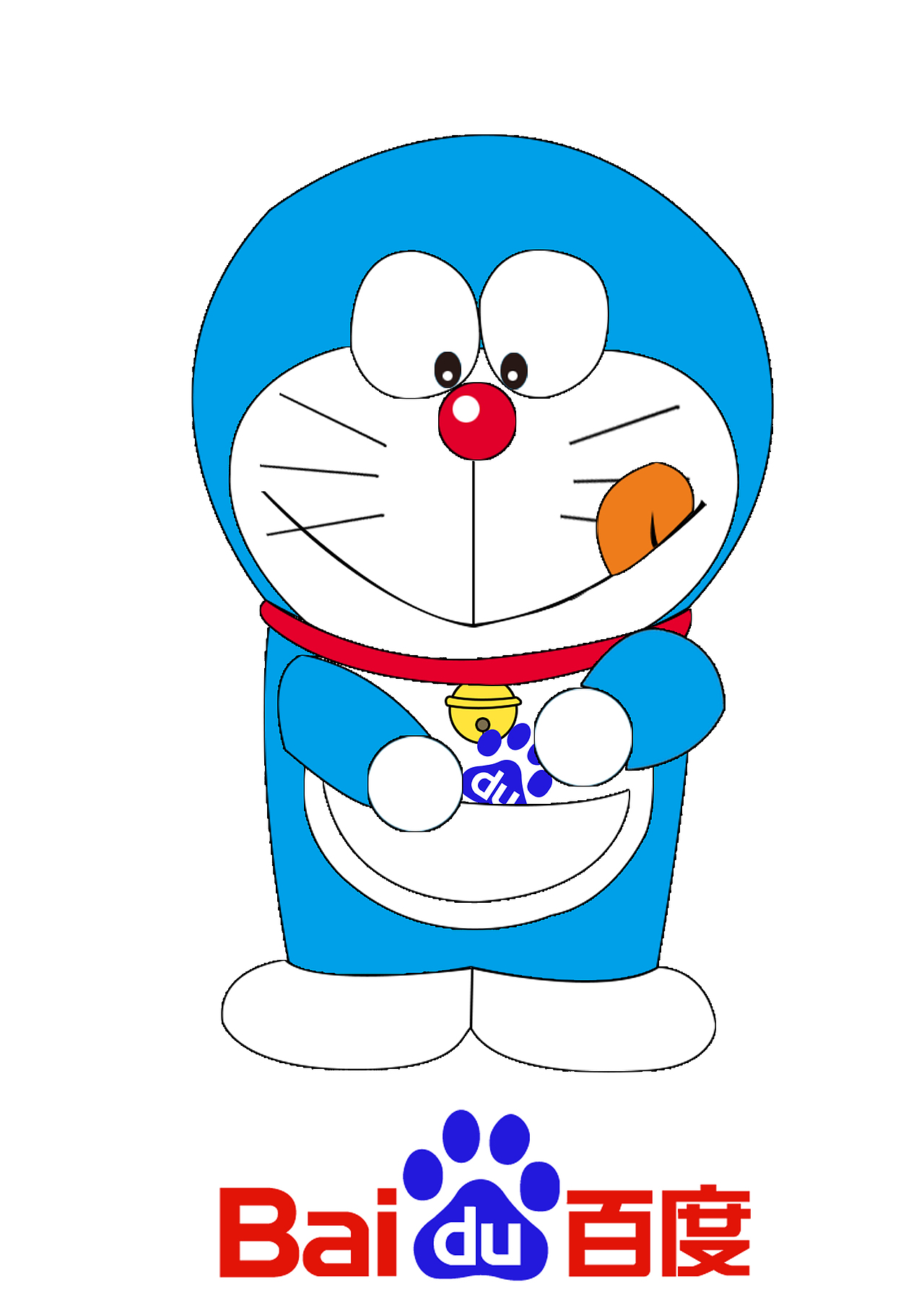 用钢笔工具画的哆啦a梦