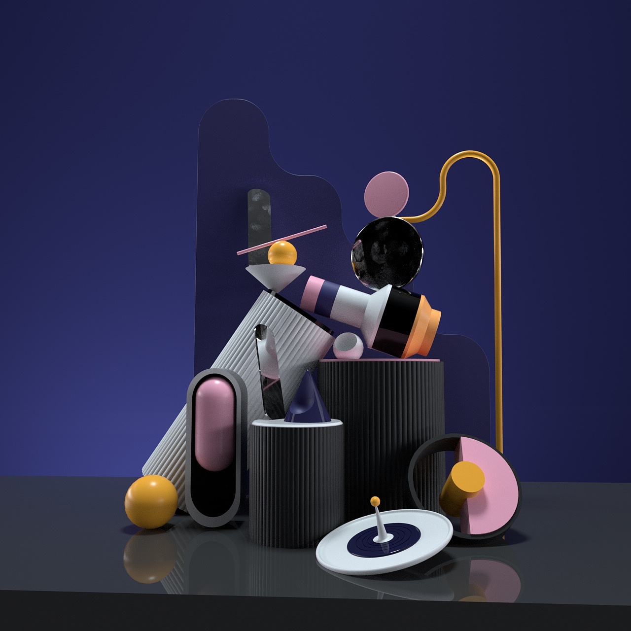 c4d场景搭建练习