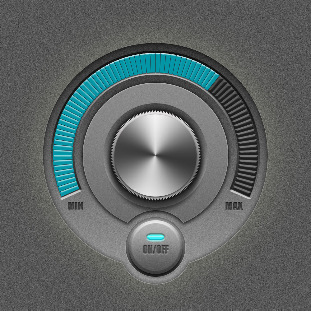 精致的旋转按钮