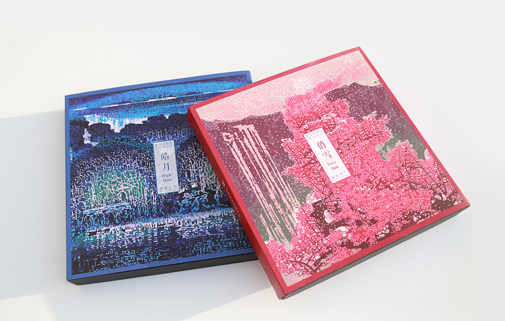 名家版画丝巾礼盒设计