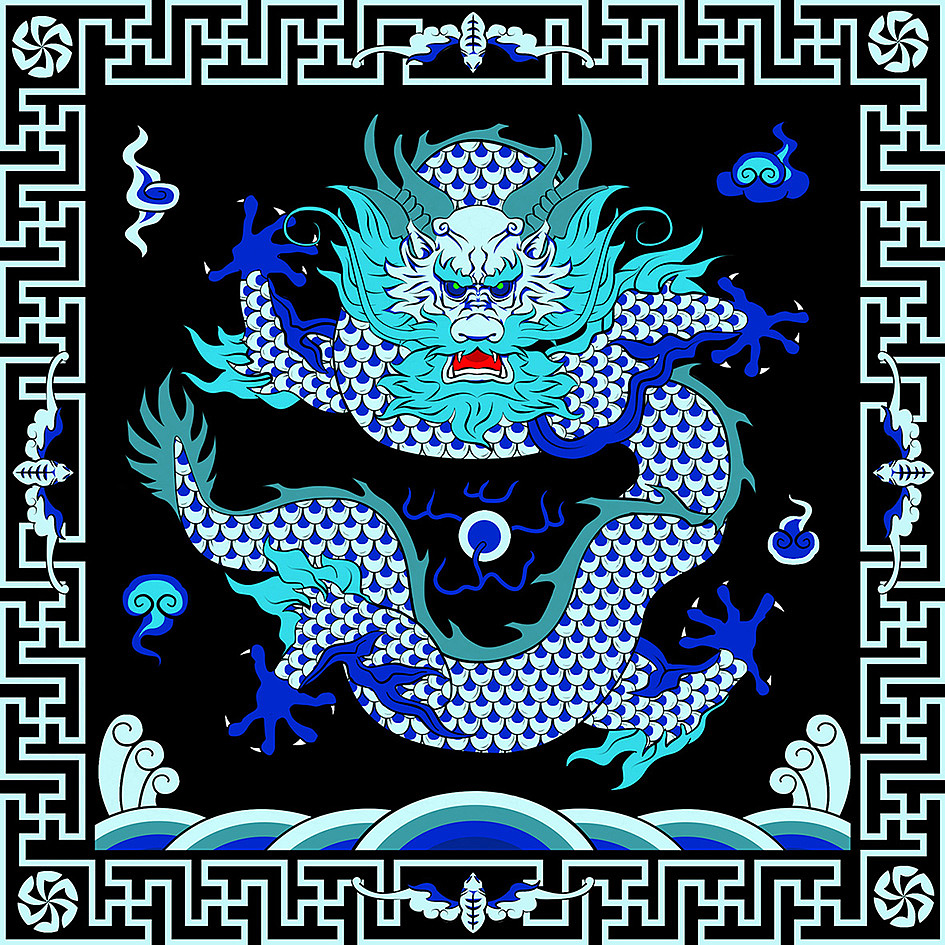 仿古风龙补印花（图ZNjIyMjgyMTY=） - 商业插画 - 站酷设计师GearMax原创素材 - 站酷ZCOOL