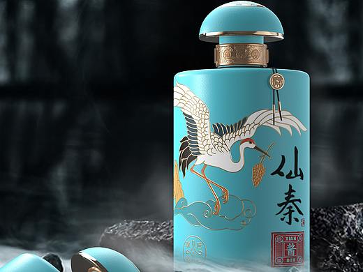 盛古作品 | 仙秦酒，简于形而厚于意。