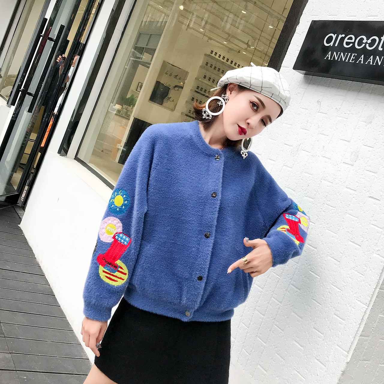 朋盛传媒-瑶瑶毛呢外套拍摄 淘宝拍摄